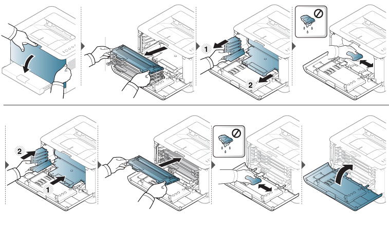 Cleaning the machine