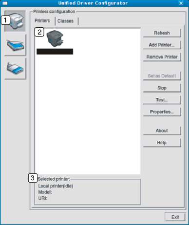 Using the Linux Unified Driver Configurator